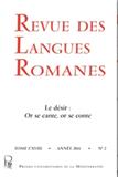 Revue Des Langues Romanes